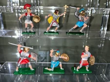 Crescent (Cresent) Romans Foot Complete set of 6ea - w/Rare Gladiator - Plastic