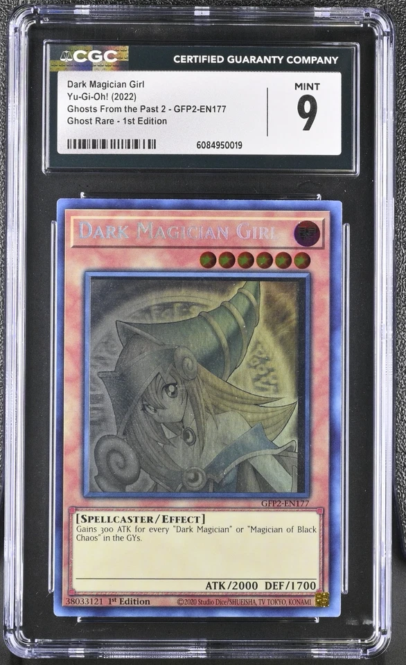 CGC 9 MINT Yugioh Dark Magician Girl GFP2-EN177 Ghost Rare 1st Edition