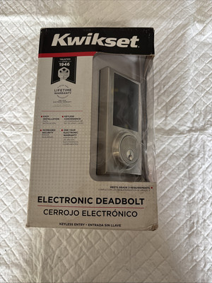 Kwikset 275CNT 15 Sliding Cavity Door Lock Electronic Deadbolt Keyless 215