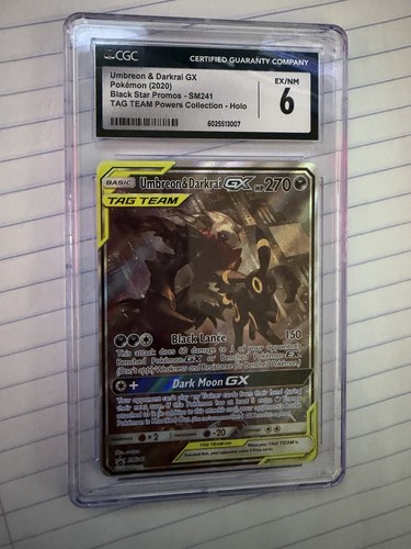 Umbreon & Darkrai-GX graded CGC 6 for sale on eBay