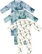 Baby Girls Boys Footless Pajamas outfits 2 Way Zipper Soft Sleepwear Pjs,Infa...