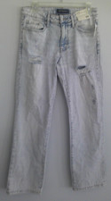 Aeropostale Women's Mid Rise Ankle Straight Stretch Blue Denim Jeans Size 6R NWT