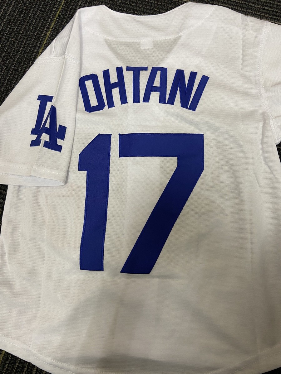 DODGERS JERSEY SHIRT #17 OHTANi KIDS ' SIZE 14/16*BRAND NEW* | eBay