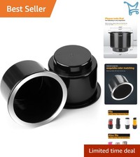 Plastic Cup Holder Inserts 2 Pcs Large Universal Drop-in For Rv Boat Car Couch