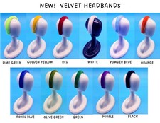 HATS FIT BARBIE ALL FASHION DOLLS DESIGNER VELVET HEADBANDS