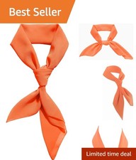 Retro-Inspired Chiffon Neck Scarf - Perfect for 50s Costume Everyday Wear