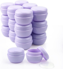 20G Little Plastic Jar for Toiletries,Empty Refillable Travel Cosmetic Cream Jar