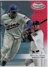 2017 Topps Gold Label #39 Miguel Sano Class 1 Red #/75