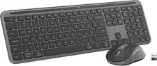 Logitech MK955 Signature Slim Wireless Keyboard and Mouse Combo, for Larger Hand