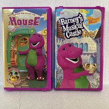 Barney’s VHS Musical Castle Live & Come On Over To Barney’s House Lot Of 2