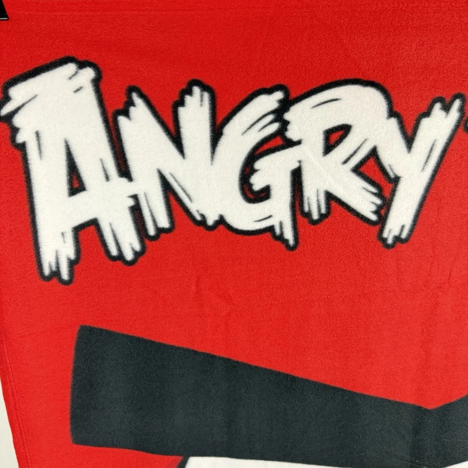 Angry Birds Blanket Polar Fleece Throw 51” X 64” Red by Rovio Entertainment Ltd. - Image 4 of 4