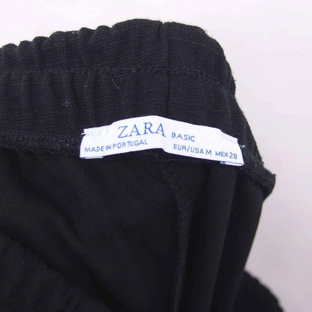 ZARA BASIC Pants Easy Tapered Plain Simple M Blac… - image 3