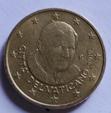 Moneta Vaticano 50 Cent Euro del 2010.