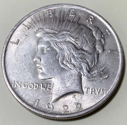 1922 Peace Silver Dollar - 90% Silver US Coin