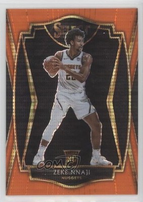 2020 Panini Select FOTL Neon Orange Pulsar Prizm 4/15 Zeke Nnaji Rookie RC 10zi