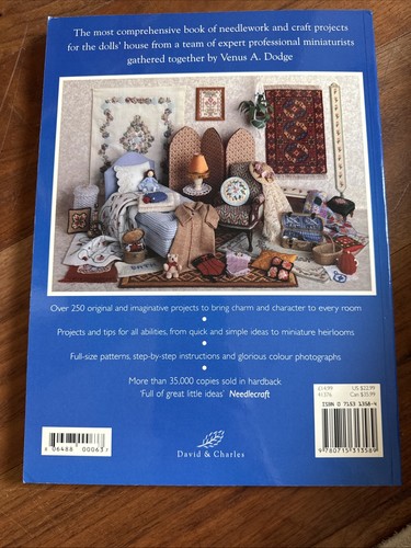 Dolls' House Needlecrafts: Over 250 Projects by Venus Dodge P/back  - Picture 15 of 15