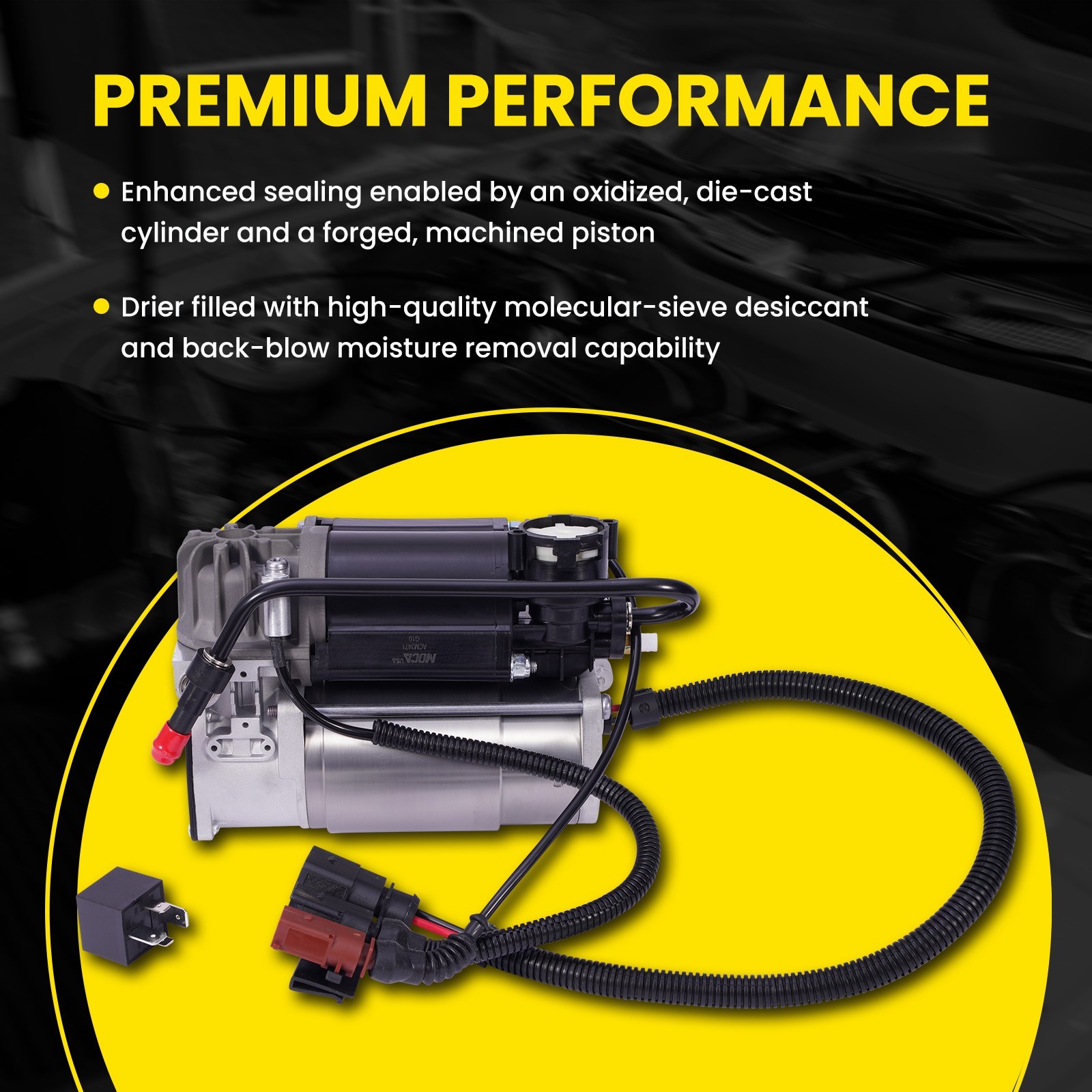 Air Suspension Compressor for Bentley Continental Flying Spur VW Phaeton