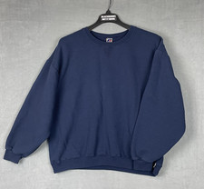 Vintage Russell Sweatshirt Dri-Power Athletic Blue Mens XL 90s Y2K Crew Neck