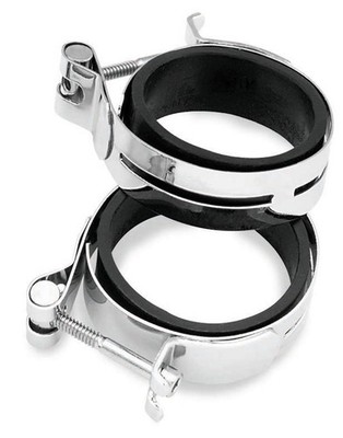 Twin Power Factory Style Intake Clamps - Chrome - 71996S2