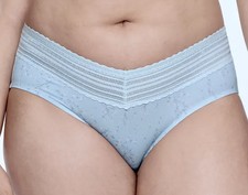 WARNERS No Pinching No Problems Lace Baby Blue Floral Hipster Panty Womens S 5
