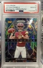 2024 Panini Prizm JAYDEN DANIELS PRIZMATIC GREEN RC/ROOKIE COMMANDERS #3 PSA 10