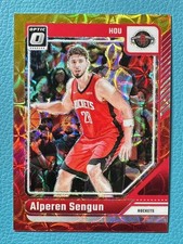 Alperen Sengun 2024-25 Panini Donruss Optic 96/99 Red Gold Choice Rockets #49
