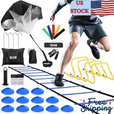 Agility Ladder,Football Training Equipment Set,4 Agility Hurdles, 20 feet...