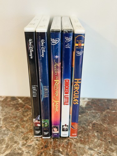 Disney DVD Lot New Sealed Five(5) Fantasia Aladdin Chicken Little Hercules Gold - Picture 12 of 14