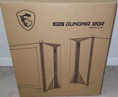 MSI MPG GUNGNIR 120R Black ATX Mid Tower Gaming Computer PC Case