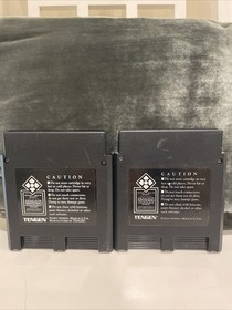 Nintendo NES Games Lot PACMAN and MS. PAC-MAN Tengen Cartridges Untested