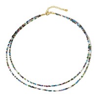 Cavill Silberhalskette Vergoldet 925 Sterlingsilber 29,27Ct Mehrfarbig
