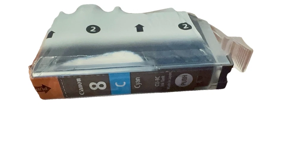 Canon 8 Cyan CLI-8C Ink Tank Factory Sealed Plastic (No Box) Canon Cyan Ink - Image 2 of 4