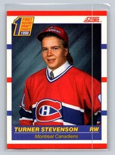 1990-91 Score Canadian #426 Turner Stevenson RC Montreal Canadiens