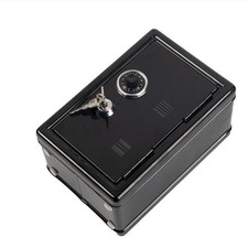 Iron Piggy Bank Coin Bank Home Decor Bedroom Cash Box Safe Money Saving Box