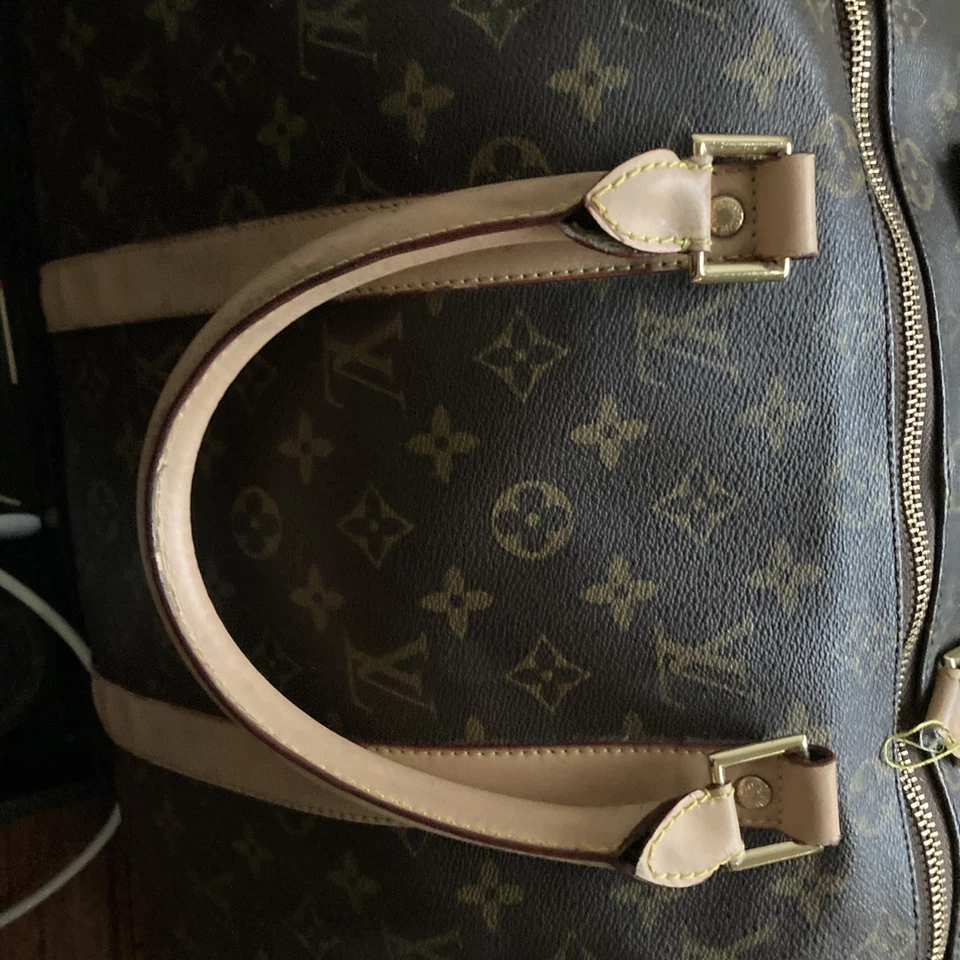 Vintage Louis Vuitton (1982) Leather 60cm. Keepall. True Classic- Brown Leather - Image 2 of 4
