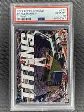 2023 TOPPS CHROME TOPPS CHROME TITANS #CT2 BRYCE HARPER PSA 10