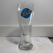 Blue Moon Beer Pilsner Glass (8" × 2.5") 16 oz