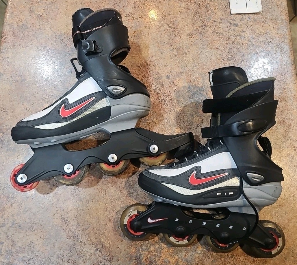 Nike Zoom Air Carbon Inline Roller Blades Size 5.5 Red  display picture 1