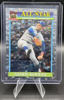 Sandy Koufax 2026 Topps Series 2 Crackle Foil #91AS-40 Los Angeles Dodgers
