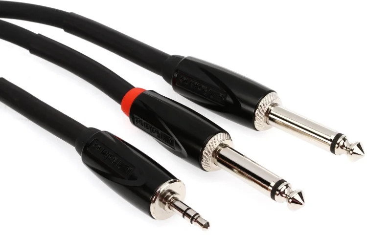 Roland RCC-15-3528V2 Black Series 35mm TRS Male to Dual 14 TS Male - 15 foot 5290₽