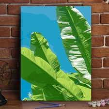 2025 new Green healing high aesthetic stress relief oil painting