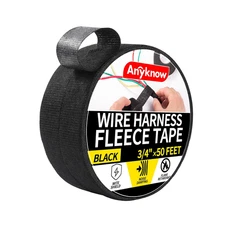 Wire Harness Tape High Temp Self-Adhesive Fabric Tape, Cloth Felt Tape  - 2 PACK