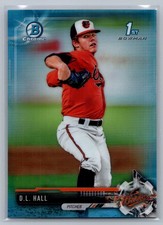 D.L. Hall 2017 Bowman Chrome 1st Bowman Sky Blue /399 #BDC-82