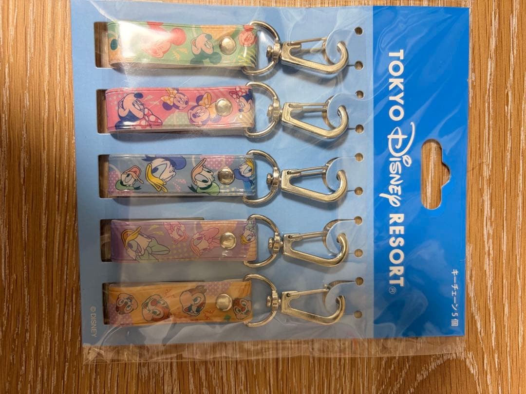 Tokyo Disney Resort Strap Set 5 Mickey Minnie Donald Daisy Goofy plastic colorfu