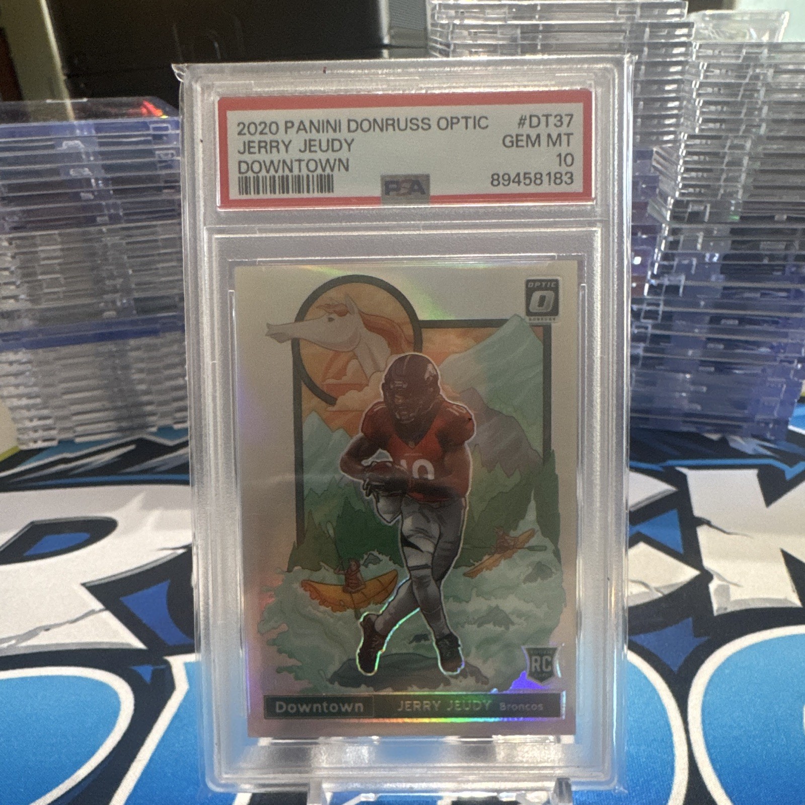 Jerry Jeudy Panini Donruss Optic Downtown #DT37 Base
