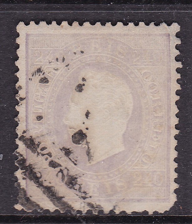 PORTUGAL^^^1873   SCARCE  YT# 48  used   CLASSIC  $1534.00@x xga3906port06