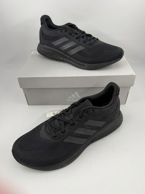 Adidas Men s SuperNova - SZ 8 - Triple Black Lace-Up Low Top Shoes Sneakers