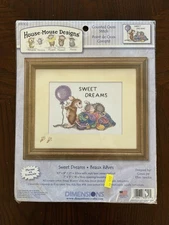 NEW Dimensions Crafts House-Mouse Counted Cross Stitch Sweet Dreams Balloons