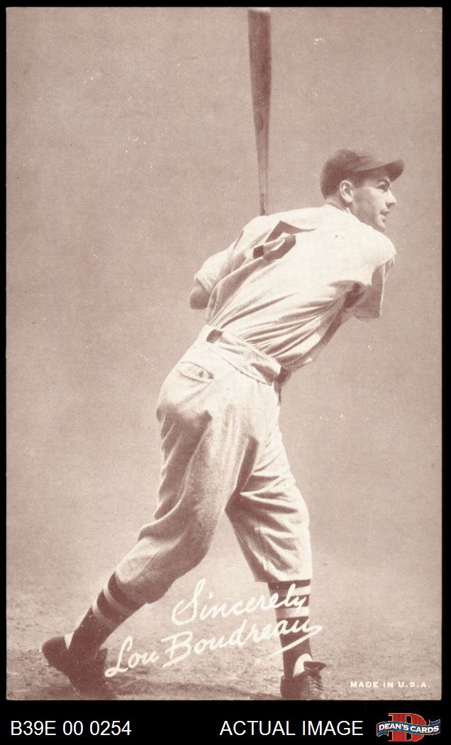 1939 Exhibits Salutations Lou Boudreau Indians HOF 6 - EX/MT