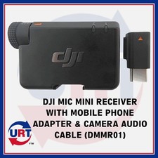 DJI MIC MINI RECEIVER WITH MOBILE PHONE ADAPTER  CAMERA AUDIO CABLE DMMR01 